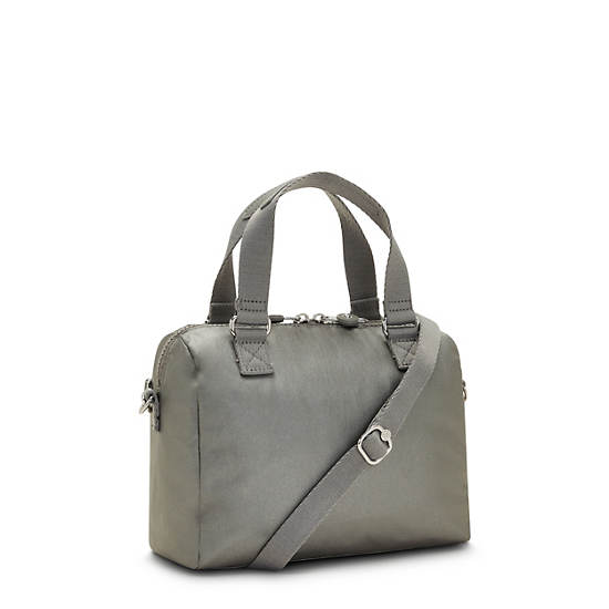 Sac À Main Kipling Zeva Metallic Handbag Grise | FR 1925VR